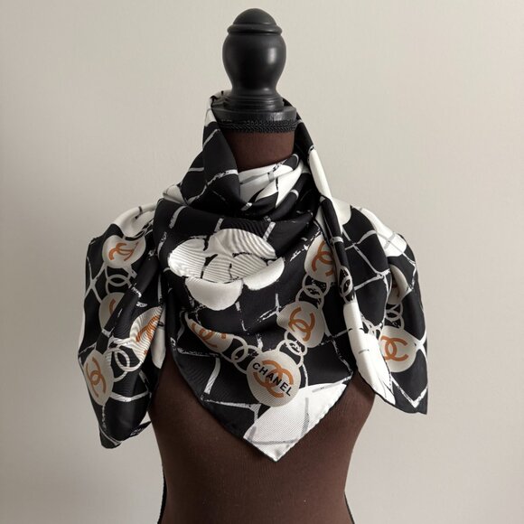 New Chanel Silk Scarf - Picture 12 of 16